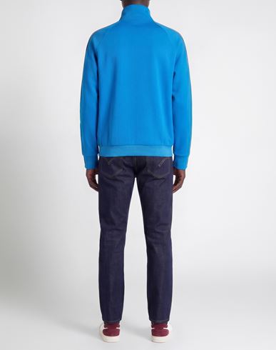 Man Sweatshirt Azure Size XL Polyester, Cotton