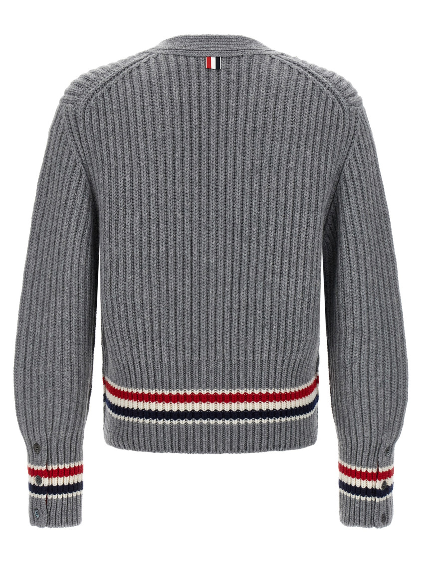 Rwb Tape Cardigan Sweaters And Cardigans Gray
