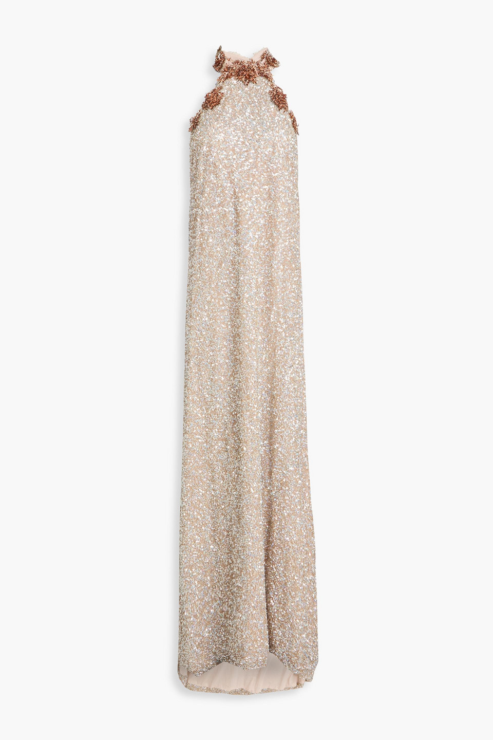 Trinity embellished tulle gown - Neutral - FR 44