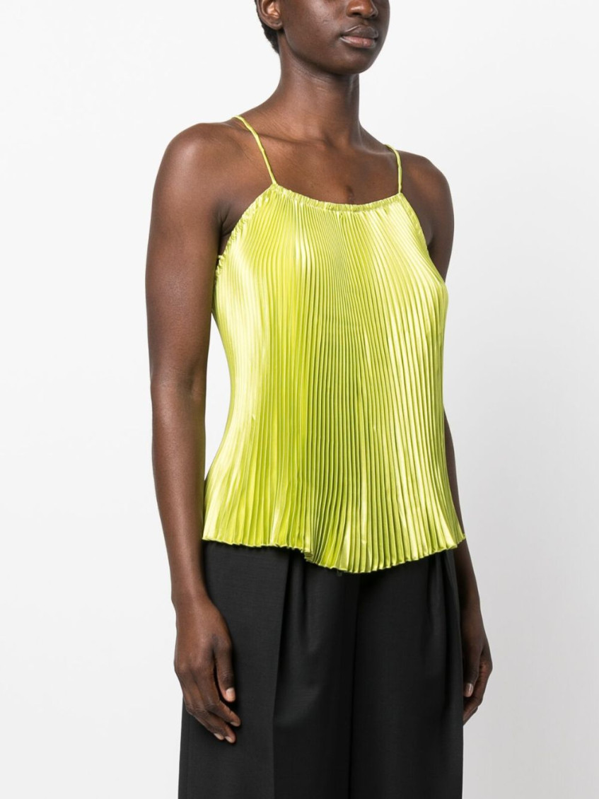 Green Green Deep Neckline Top