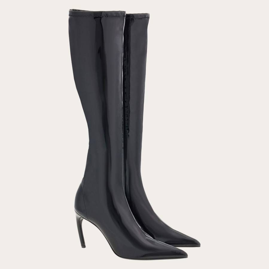 High Patent Stretch Boot