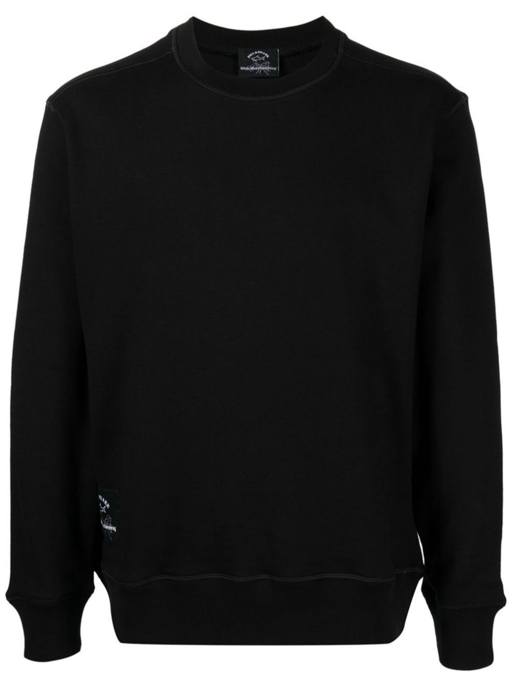 X Paul & Shark logo-print sweatshirt - Black