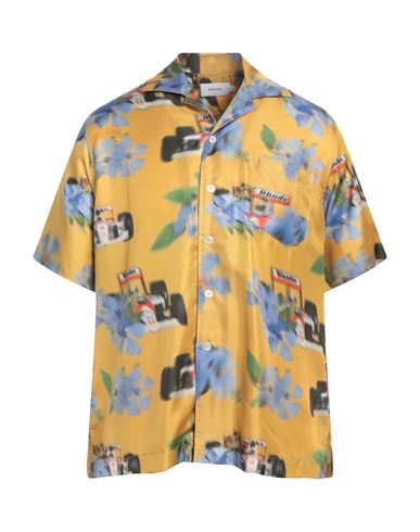 Man Shirt Marigold Size M Silk