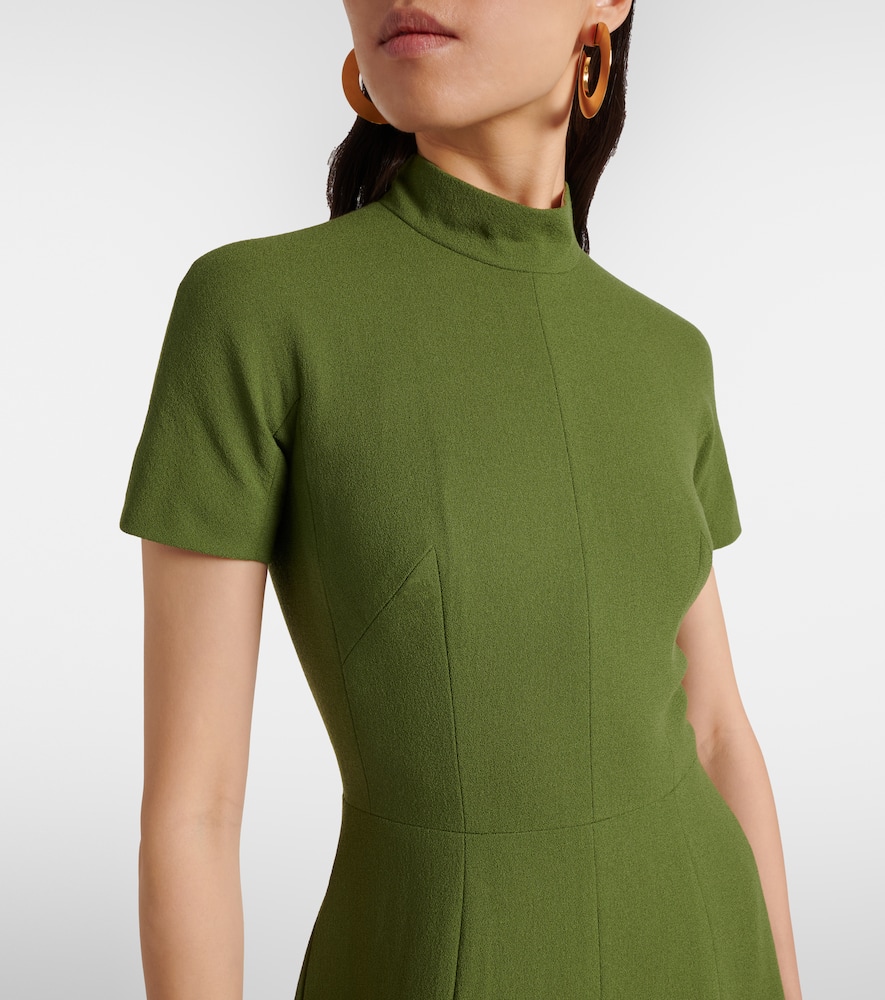 Malinda double-crêpe gown