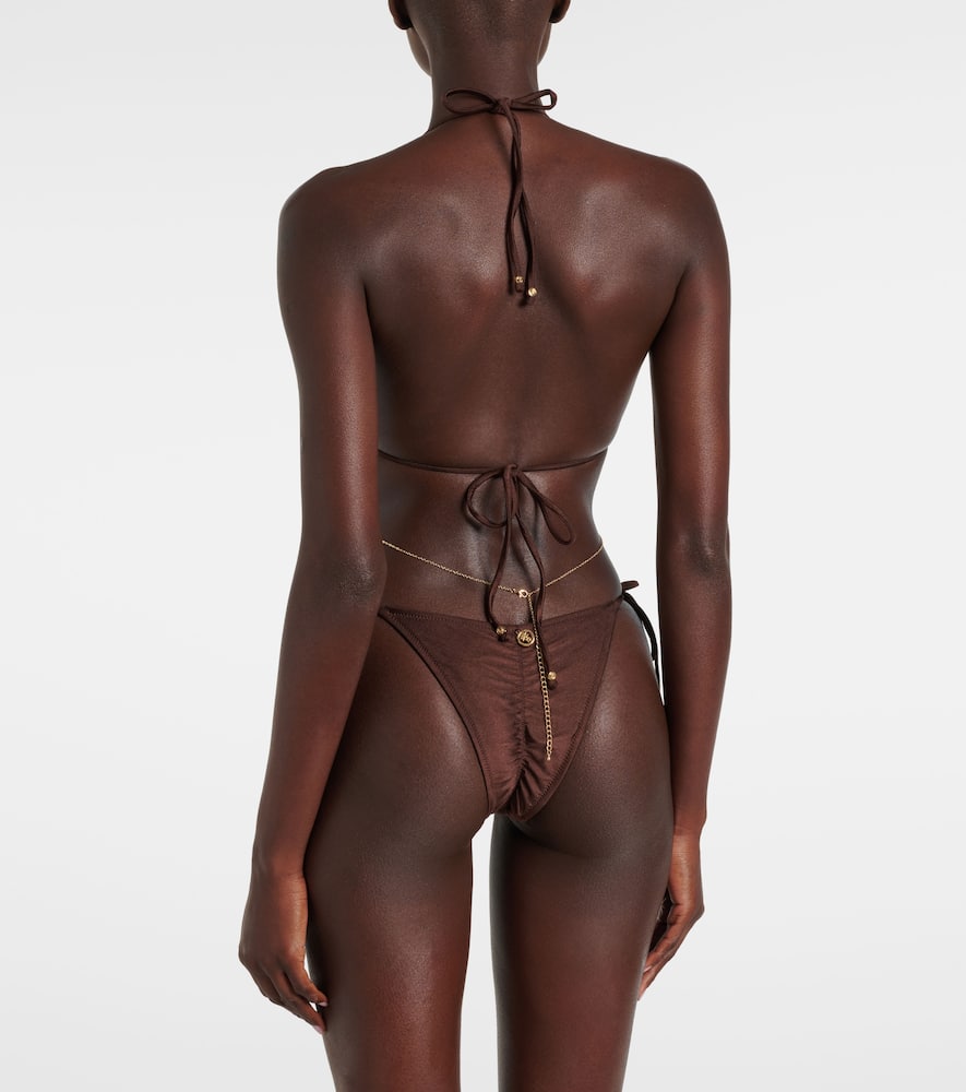 Ring-detail bikini bottoms