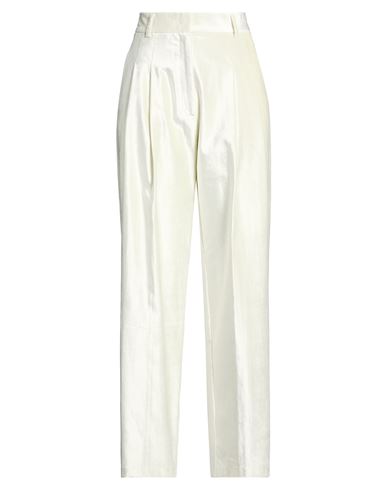 Forte_forte Woman Pants Ivory Size 2 Cotton, Viscose, Elastane