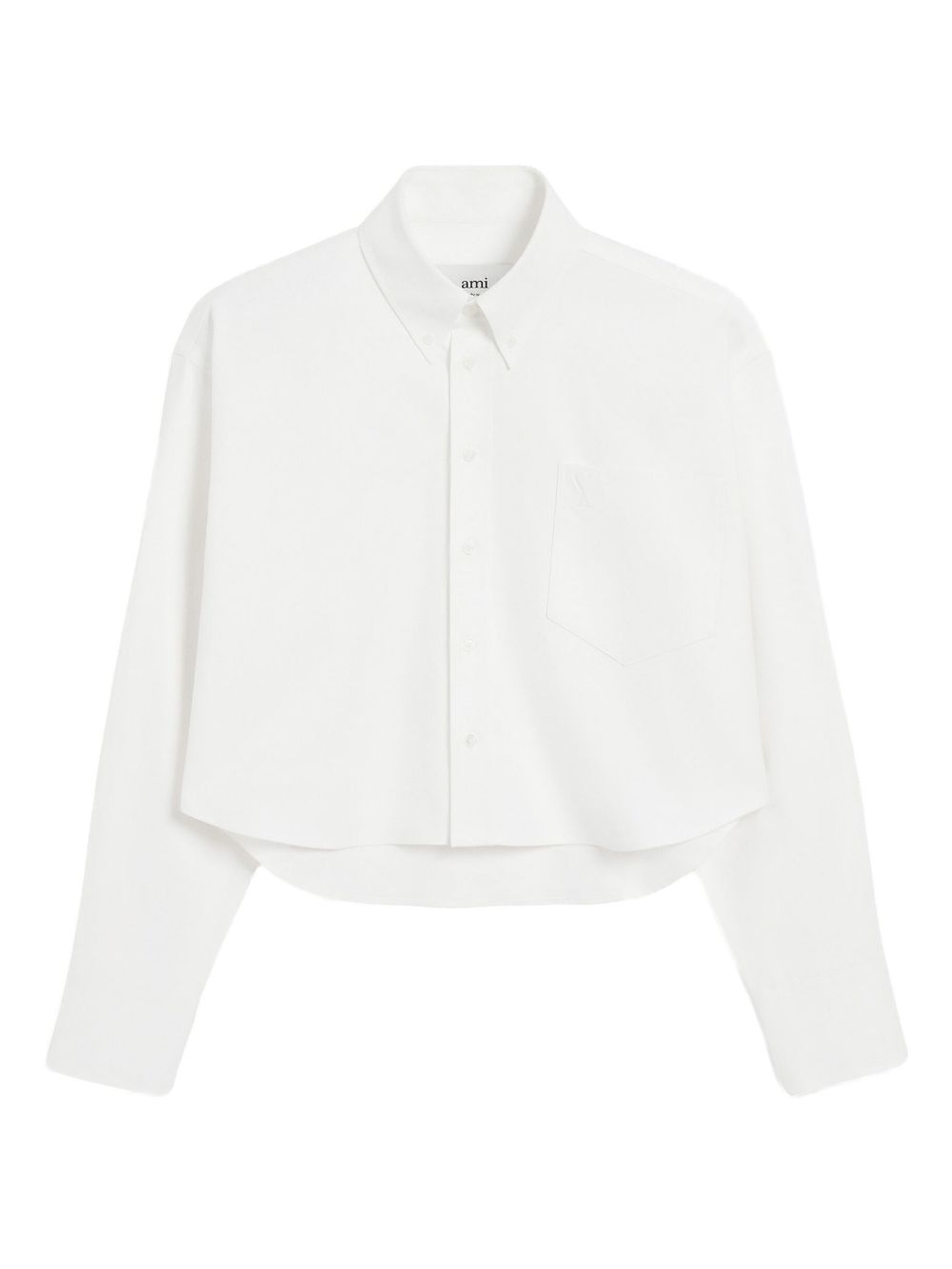 Cotton Ami de Coeur Cropped Oversized Shirt