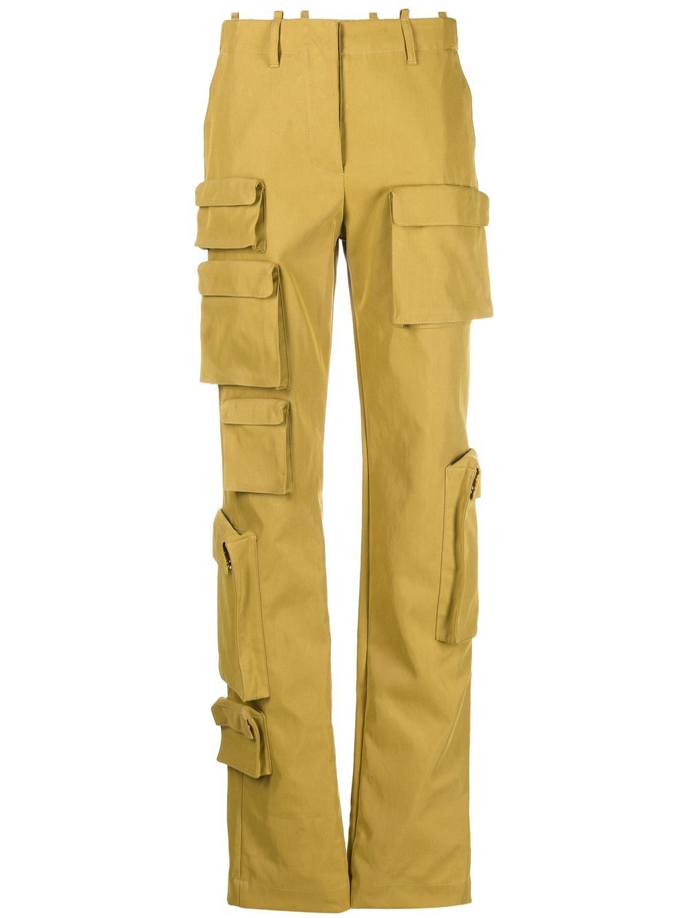 Co Multipocket straight-leg cargo trousers - Green
