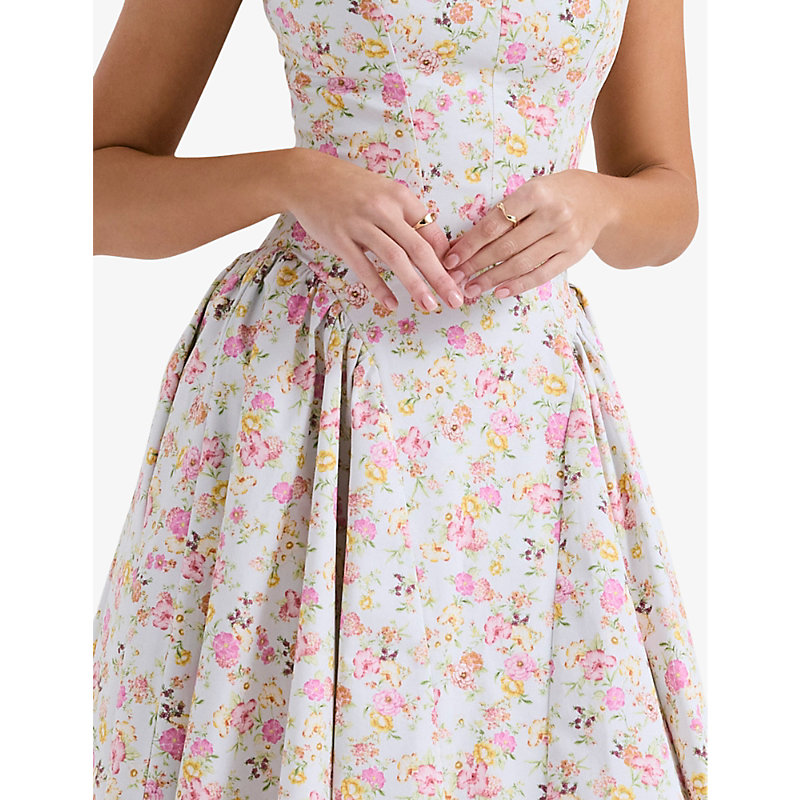 Dorothy Floral-print Woven Midi Dress