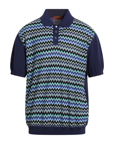 Man Sweater Navy Size 42 Cotton