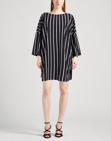 Liviana Conti Woman Mini dress Navy Size 10 Cotton, Polyamide, Elastane