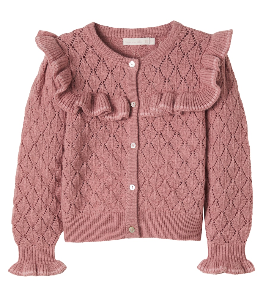 Azur ruffled cardigan