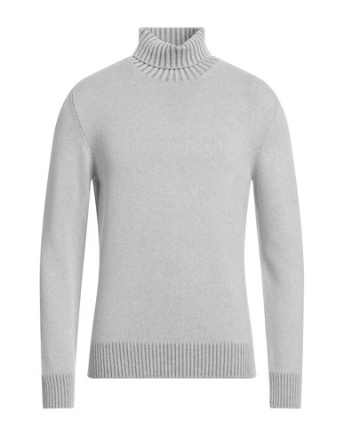 Man Turtleneck Light grey Size 40 Cashmere