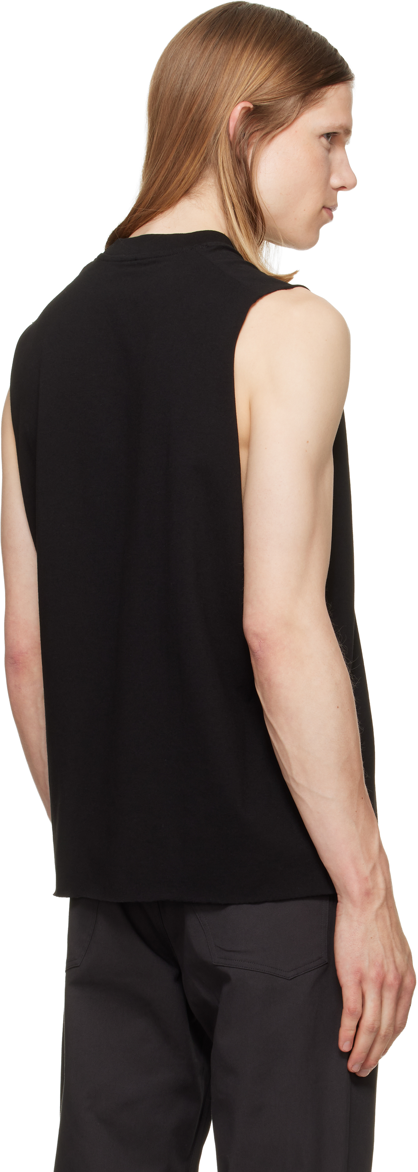 Black Flag Cut Sleeve Tank Top