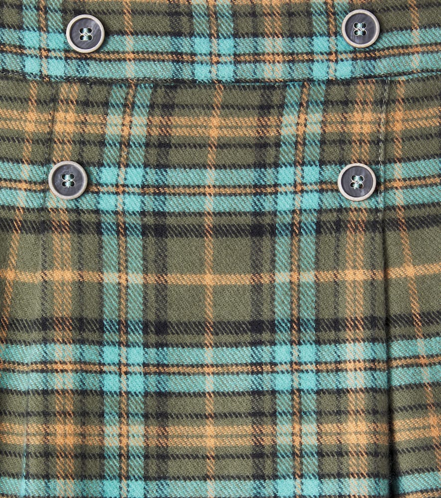 Seraphina plaid cotton tweed skirt