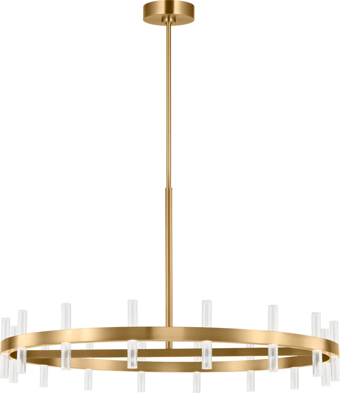 Burnished Brass Burnished Brass LED Chandelier from the Silas Collection
