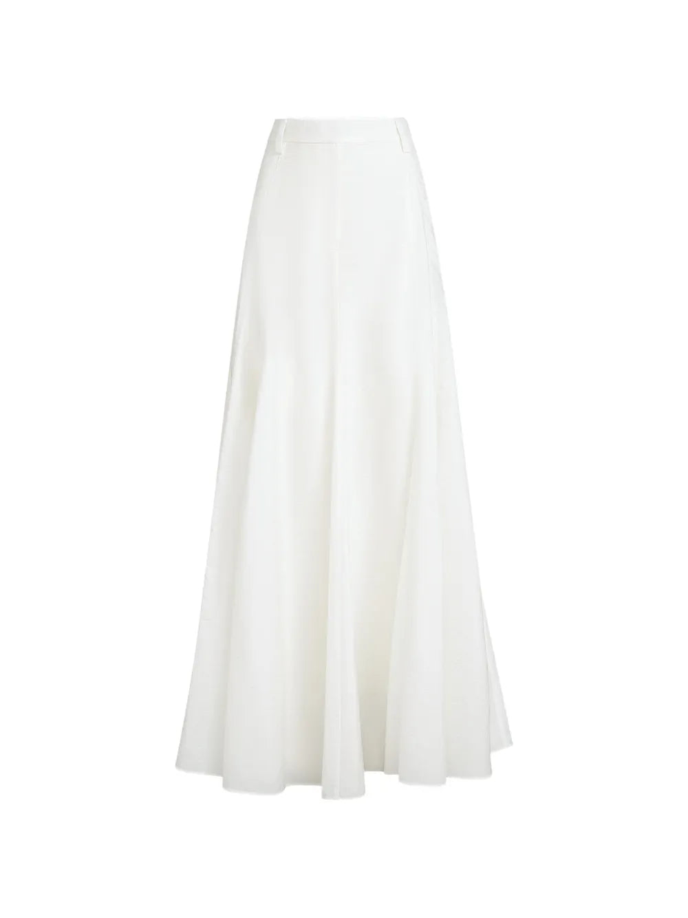 Flared Maxi Skirt — White
