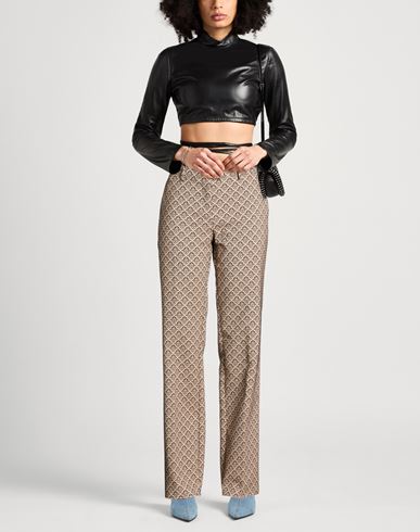 Woman Pants Beige Size 4 Cotton, Polyester, Nylon, Elastane