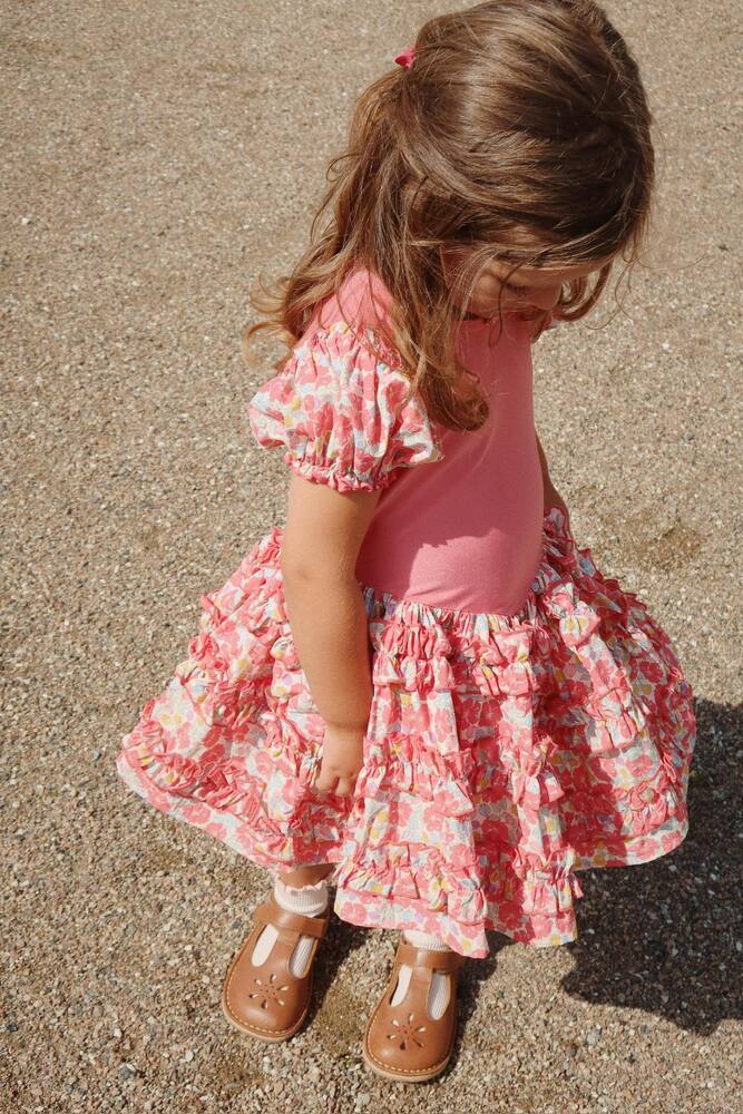 Konges Sløjd Adeline ruffled floral jersey dress