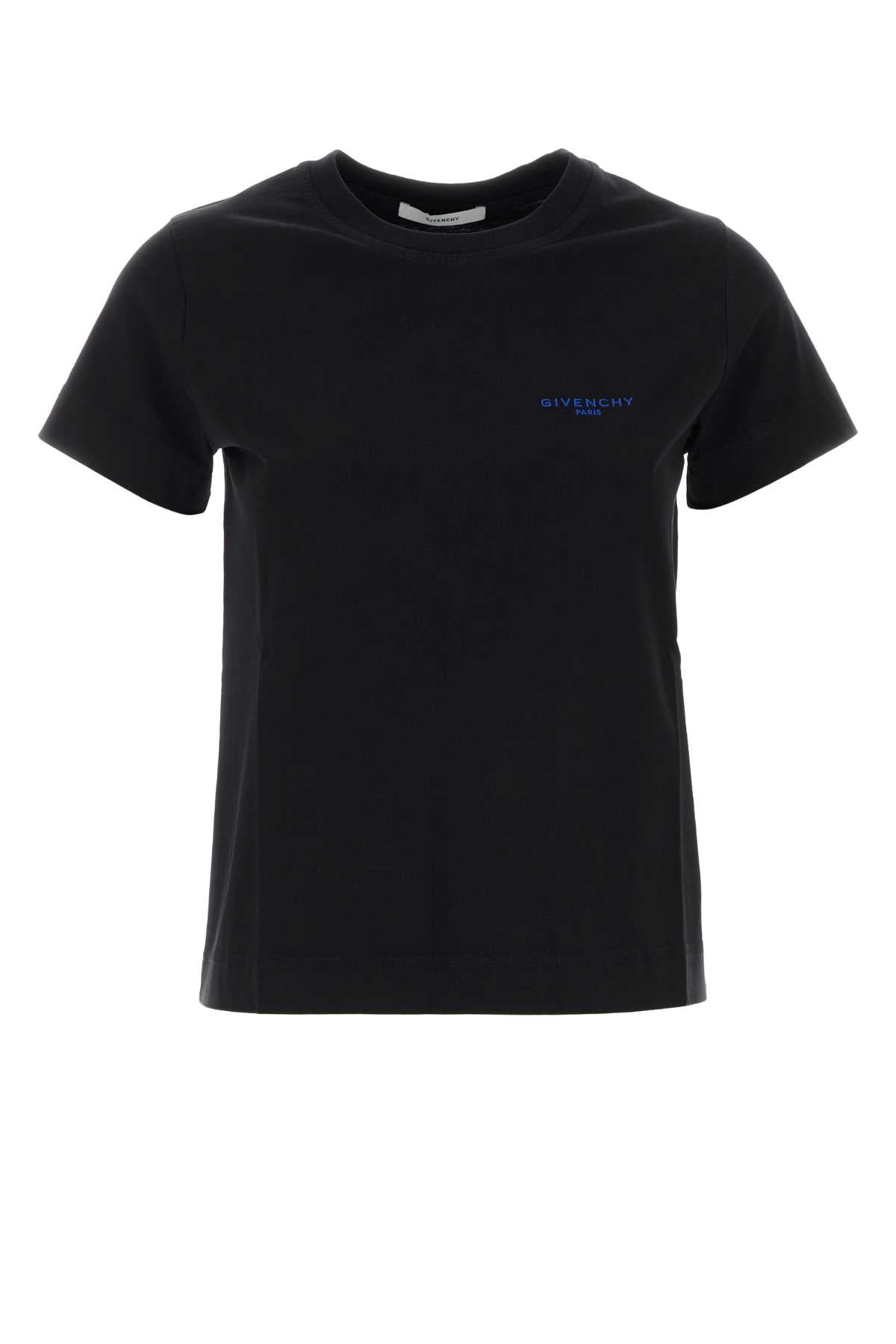 Logo-Embroidered Cotton T-Shirt — Black