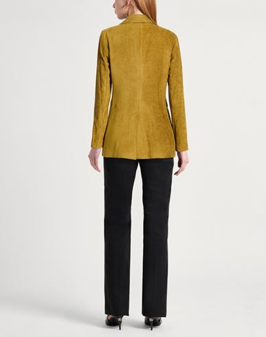 Woman Blazer Mustard Size 2 Viscose, Cotton, Polyamide