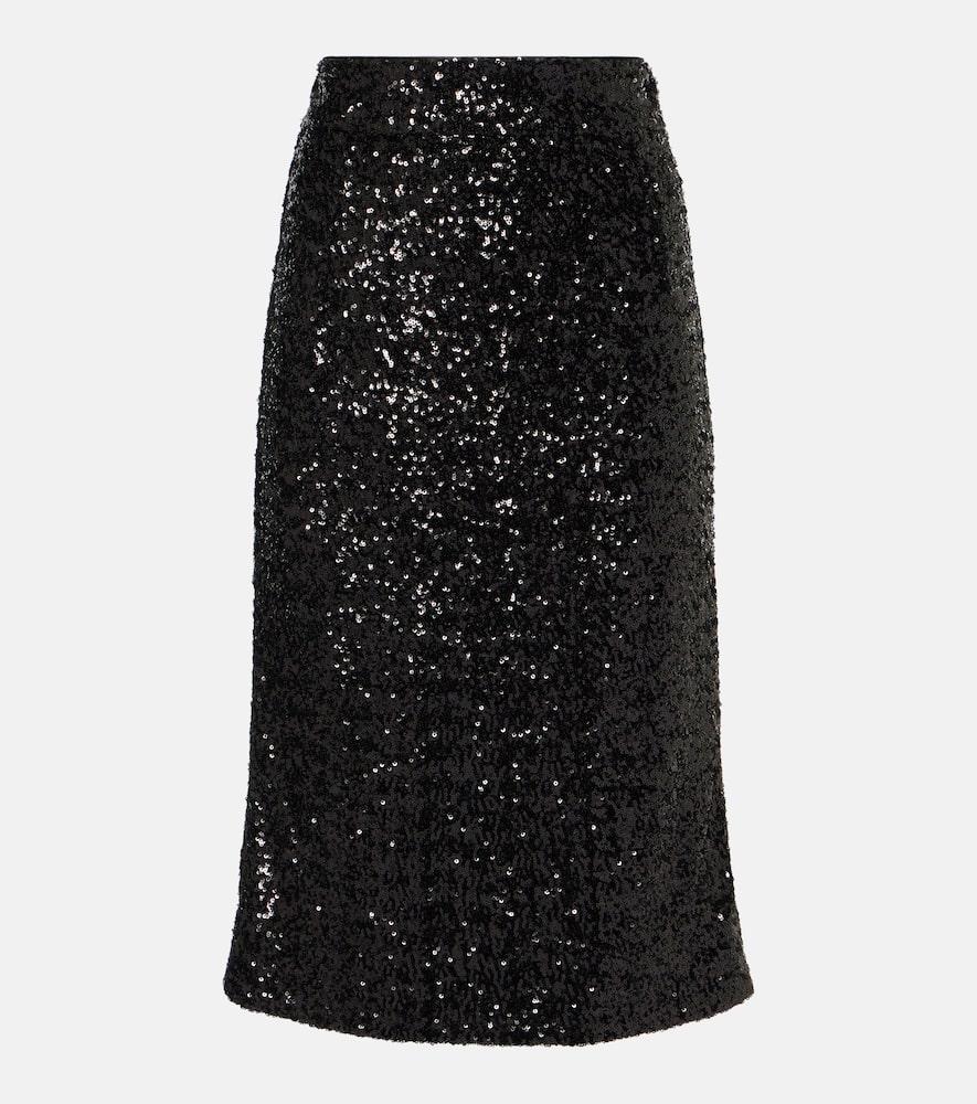 Sequined midi skirt