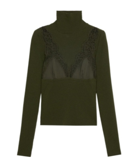 Ribbed turtleneck jumper