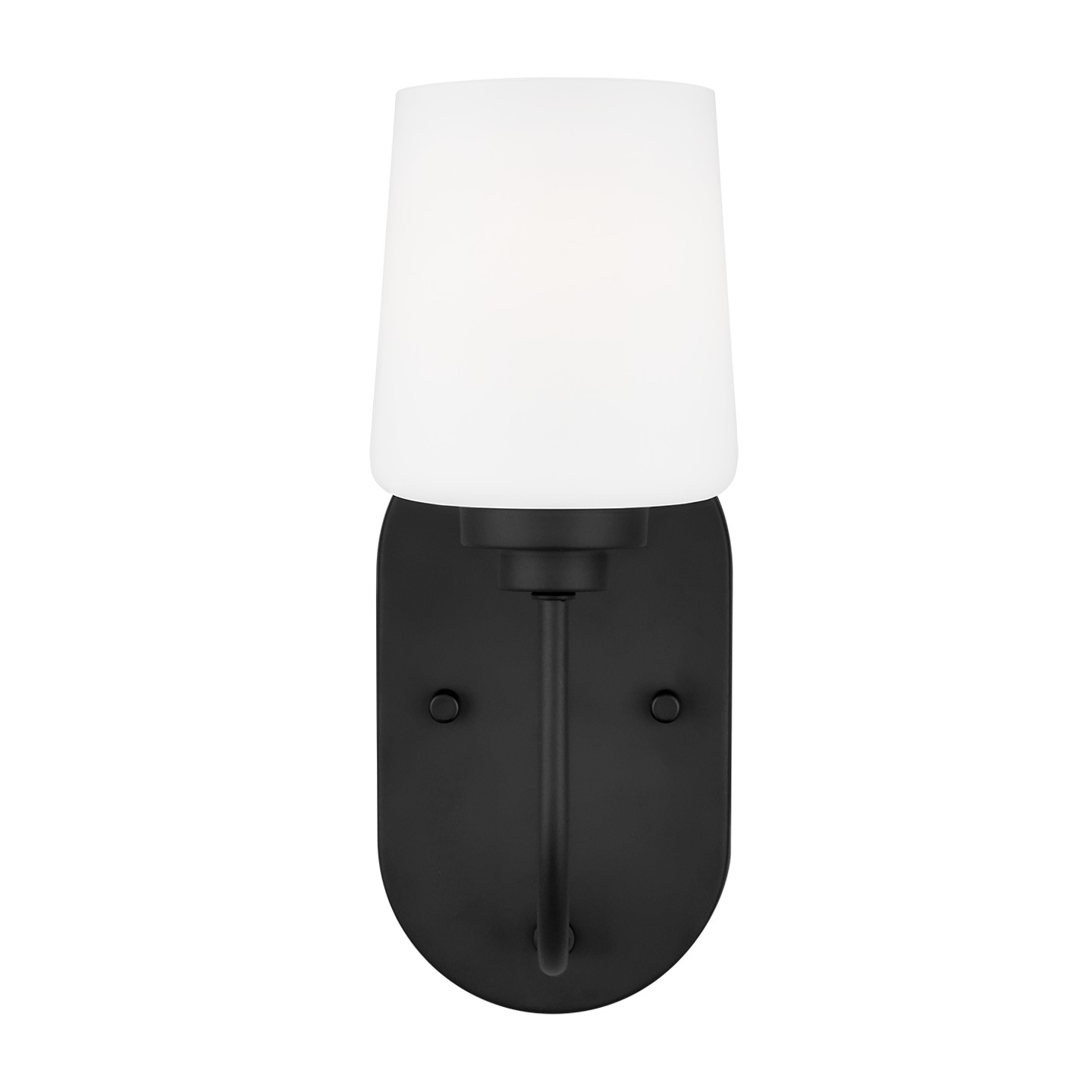 Windom 1-Light Bathroom Vanity Light Sconce in Midnight Black