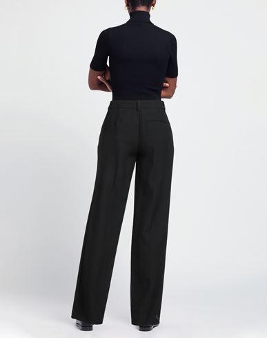 Róhe Woman Pants Black Size 8 Virgin Wool, Polyamide