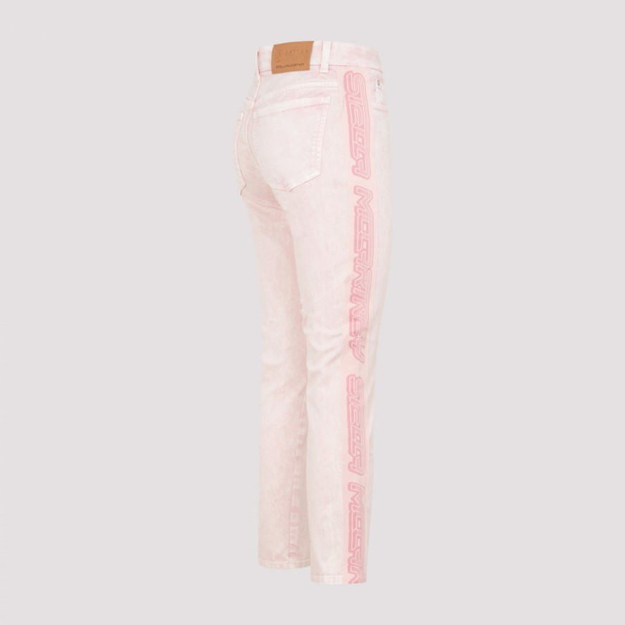 Logo tape slim jeans