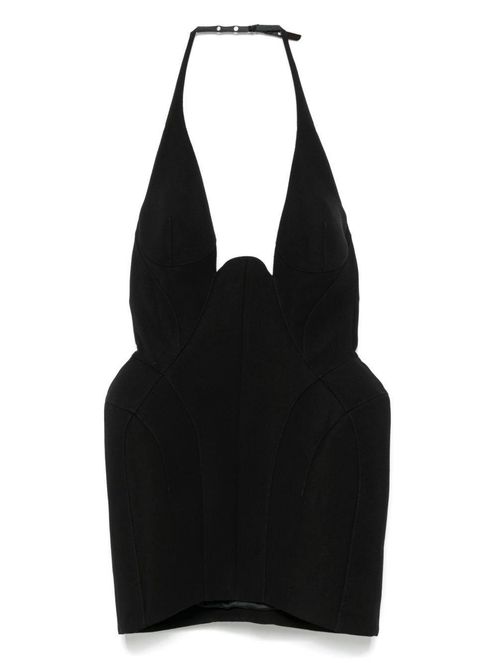 Mugler tailored mini dress - Black