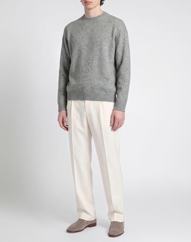 Man Sweater Light grey Size 36 Cashmere, Silk, Polyester