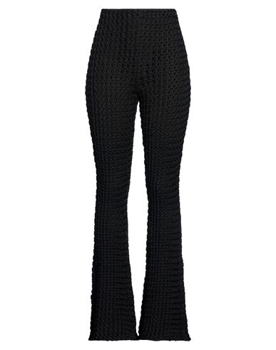 Woman Pants Black Size 10 Cotton, Viscose, Polyamide