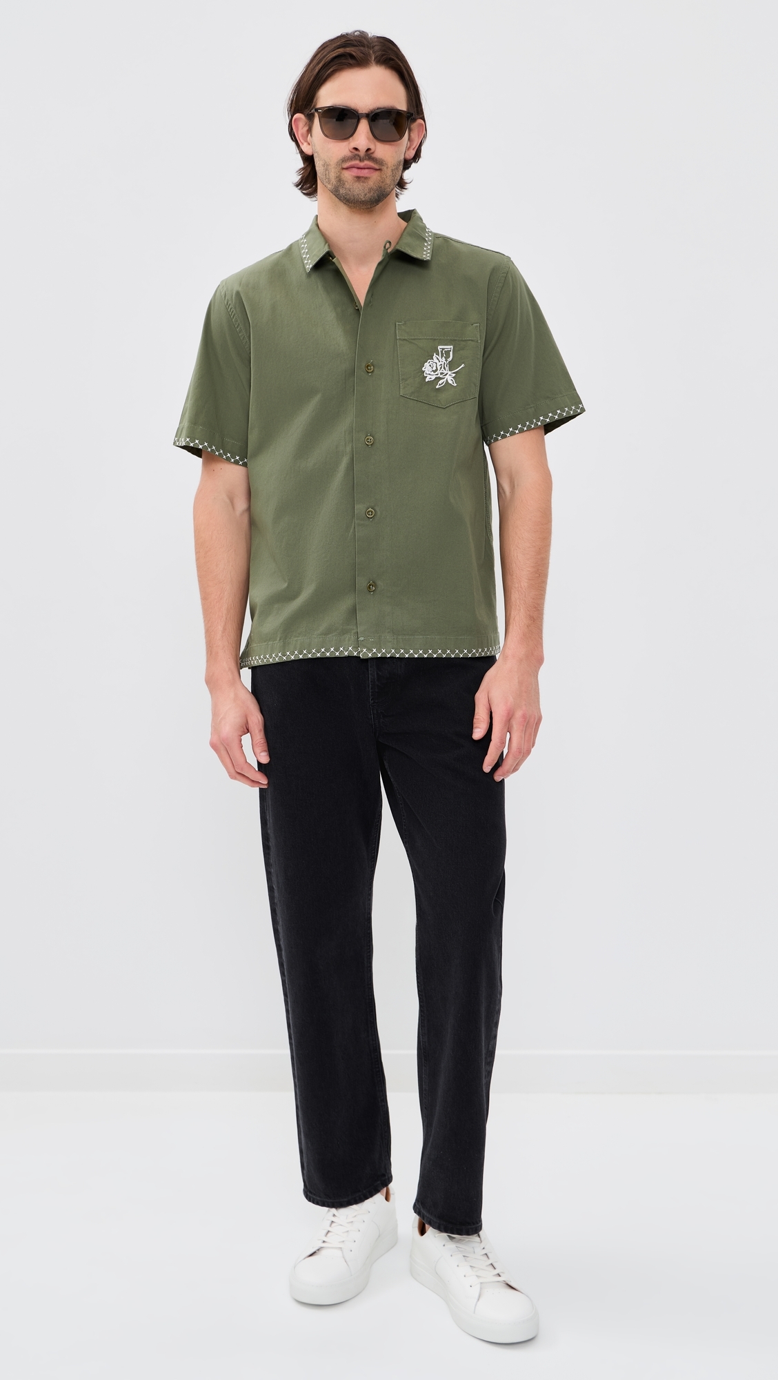 Border Shirt Olive