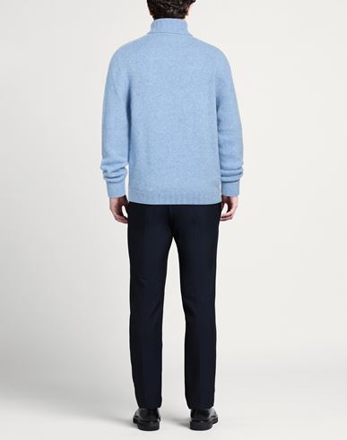 Man Turtleneck Light blue Size L Alpaca wool, Polyamide