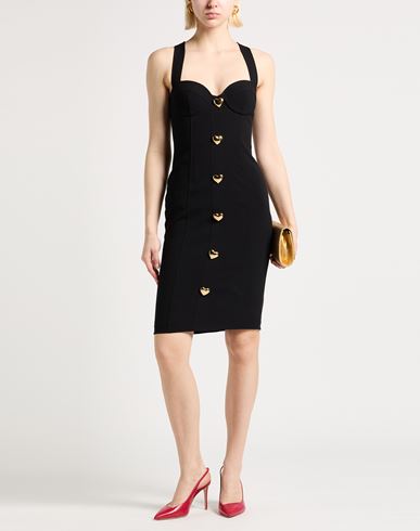 Woman Midi dress Black Size 6 Acetate, Viscose