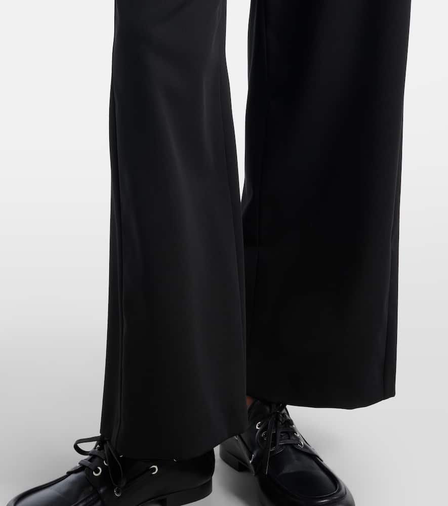 Argenta virgin wool crêpe wide-leg pants