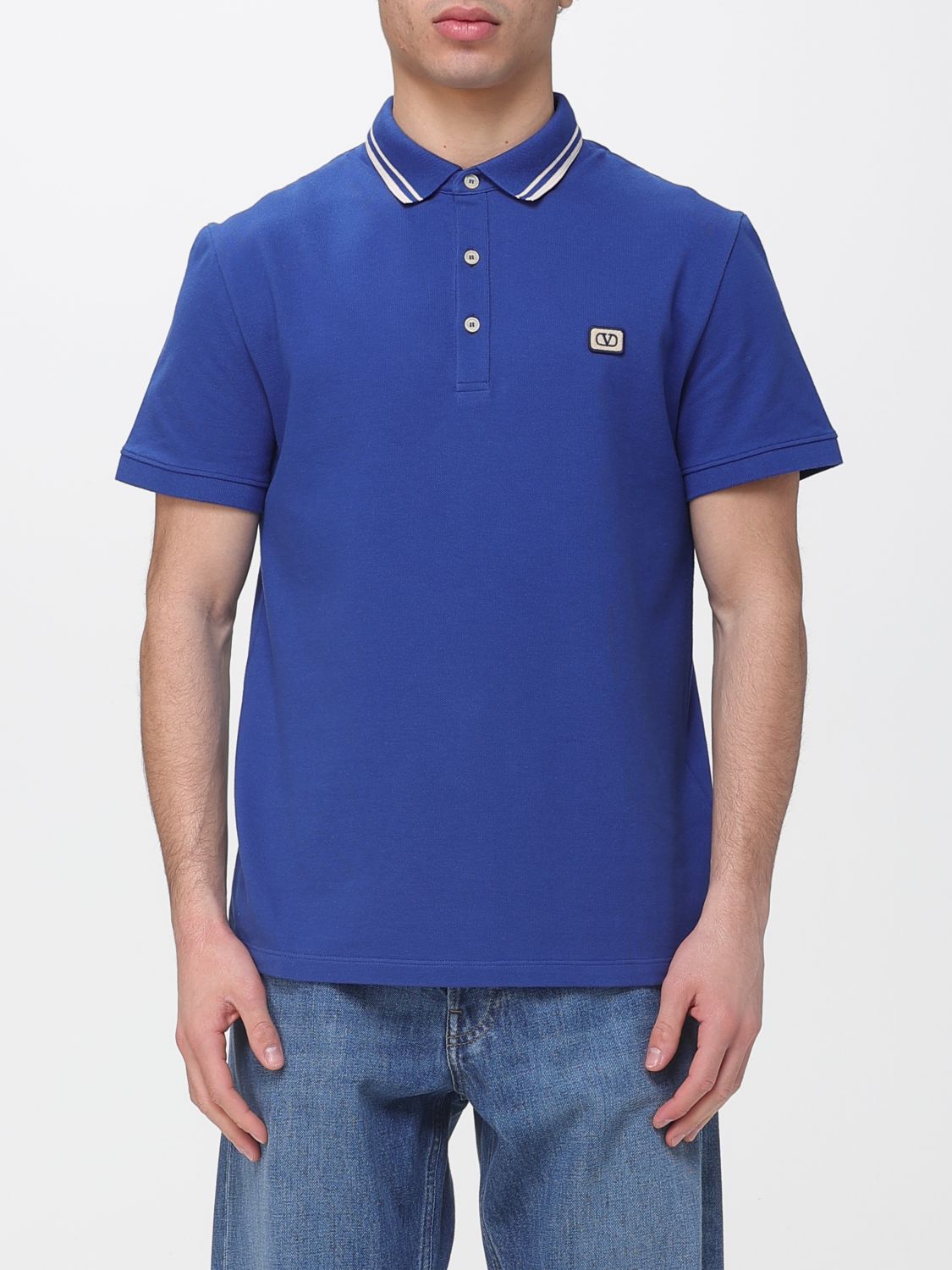 Polo Shirt Men color Blue