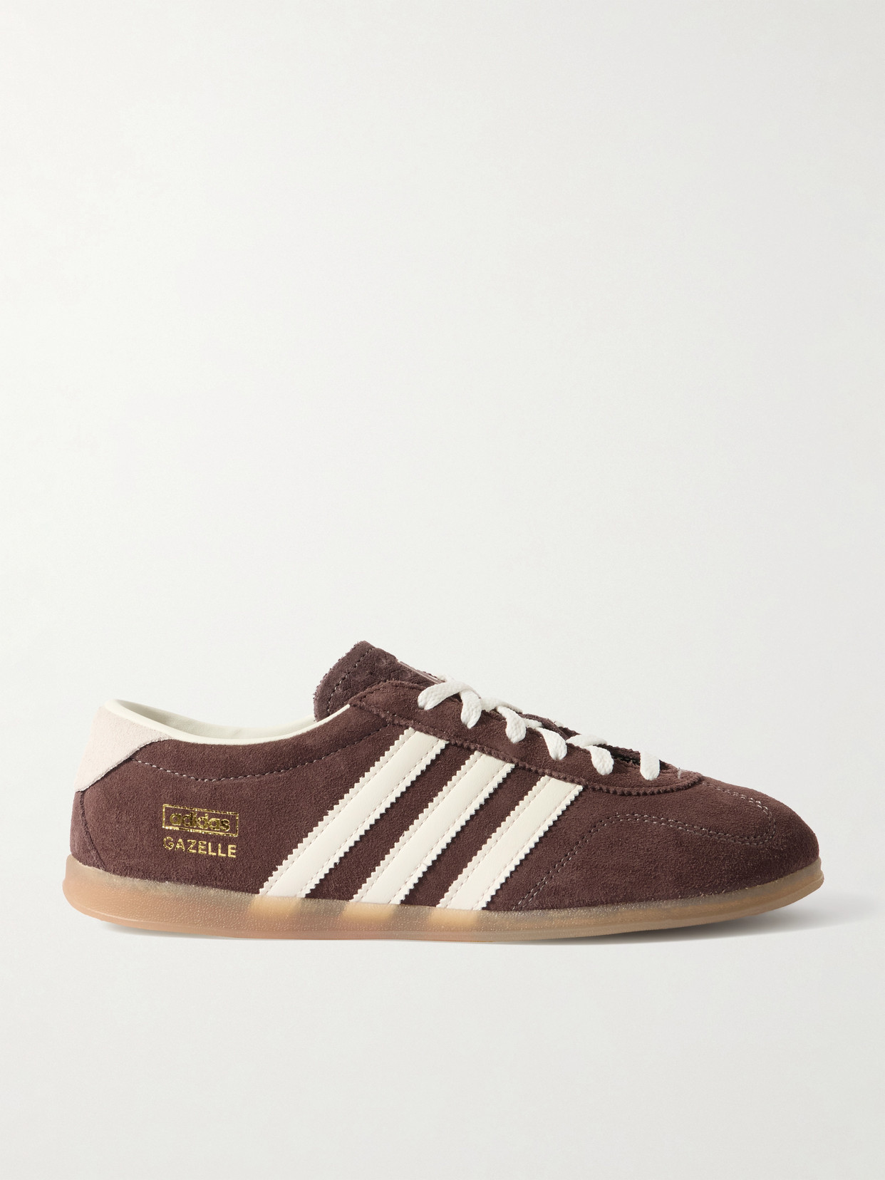 Gazelle Lo Pro Leather-trimmed Suede Sneakers - Brown
