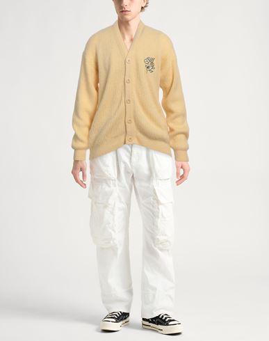 Drôle De Monsieur Man Cardigan Pastel yellow Size S Acrylic, Polyamide, Mohair wool