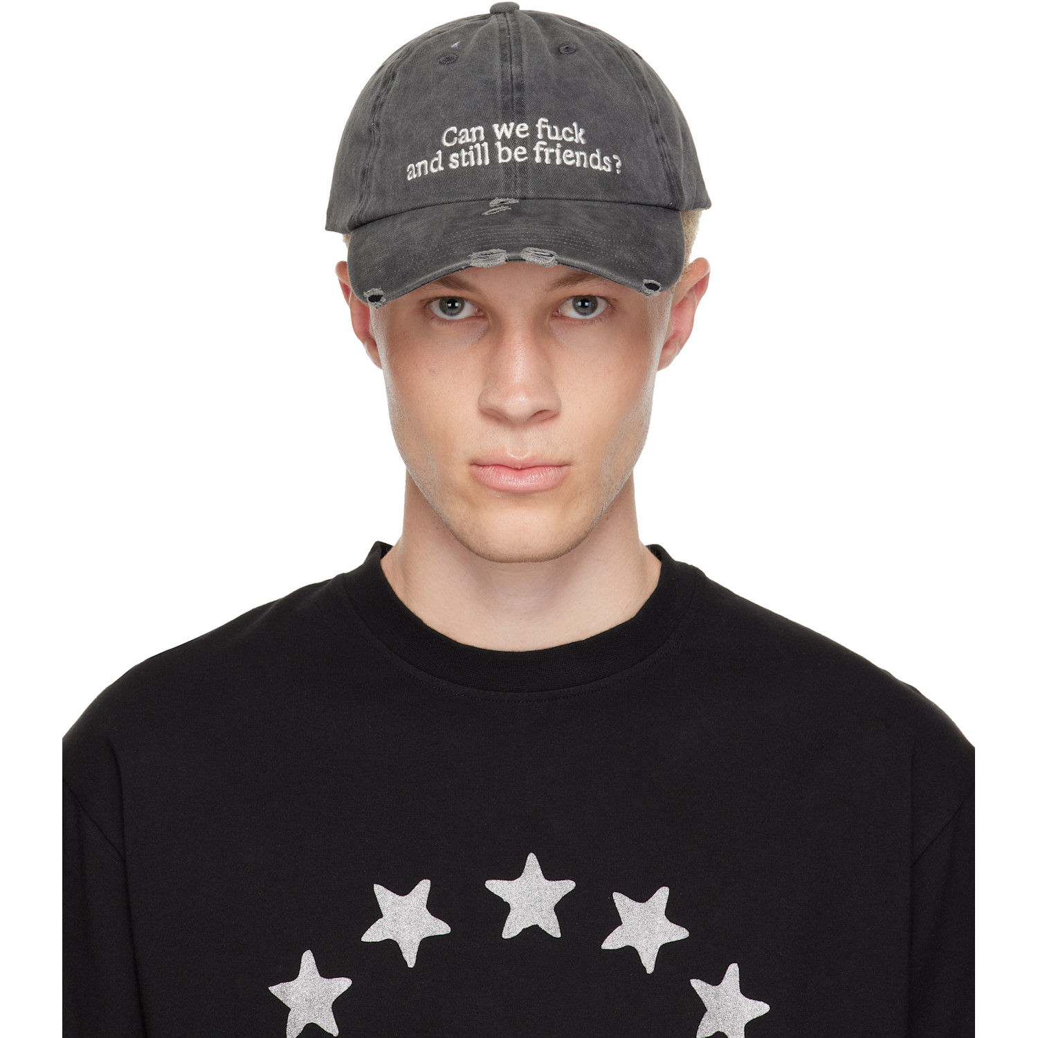 SSENSE Exclusive Black 'Still Be Friends?' Cap