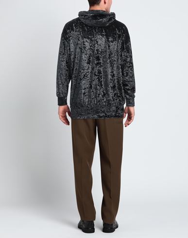 Man Sweatshirt Black Size S Polyester, Elastane