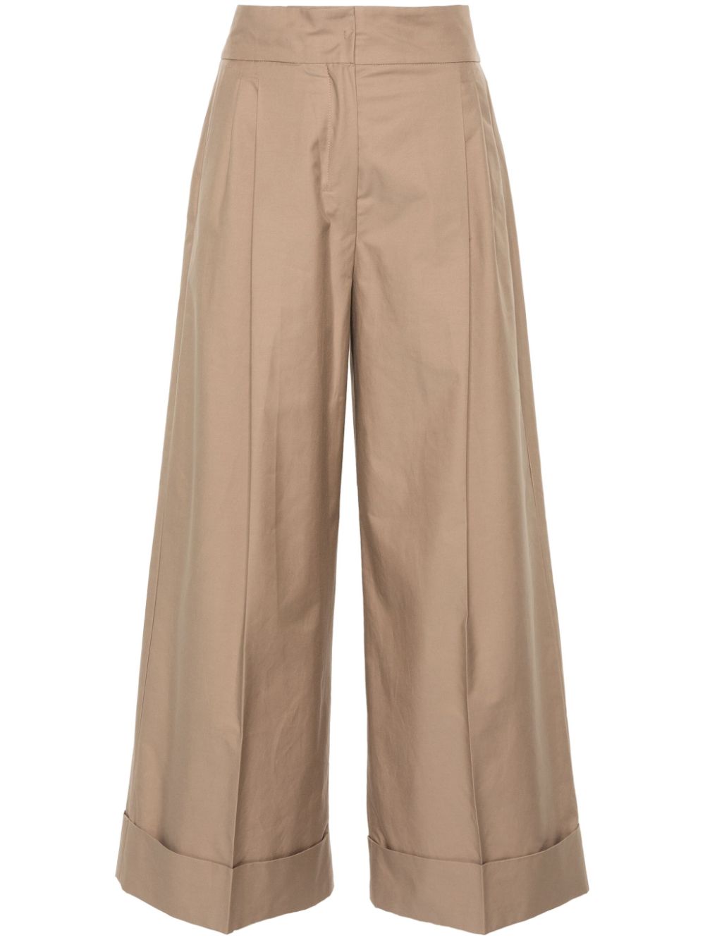 Abba wide-leg trousers - Brown
