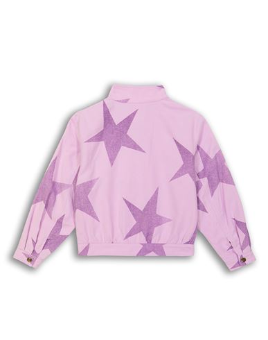 Kid Girl Jacket Lilac Size 10 Cotton, Linen