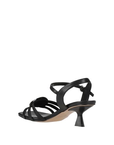 Woman Sandals Black Size 5 Leather