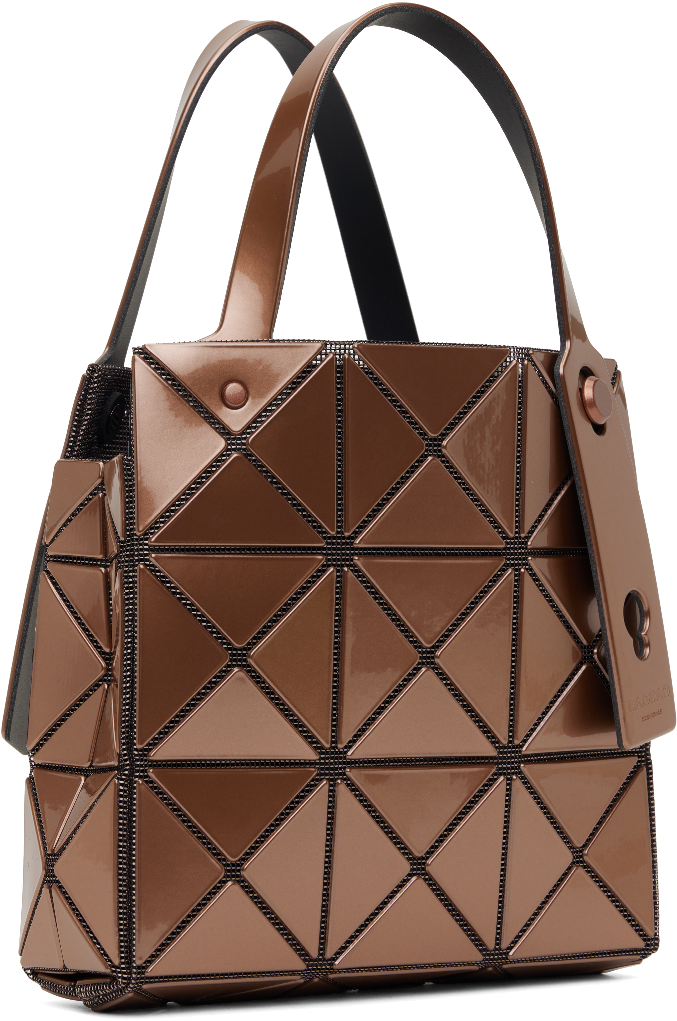 BAO BAO ISSEY MIYAKE Brown Carat Small Bag