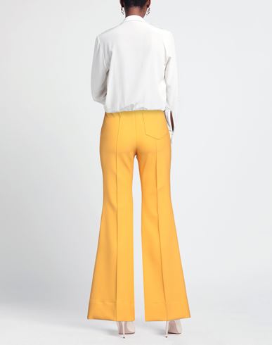 Woman Pants Marigold Size 4 Polyester, Virgin Wool, Elastane, Polyamide
