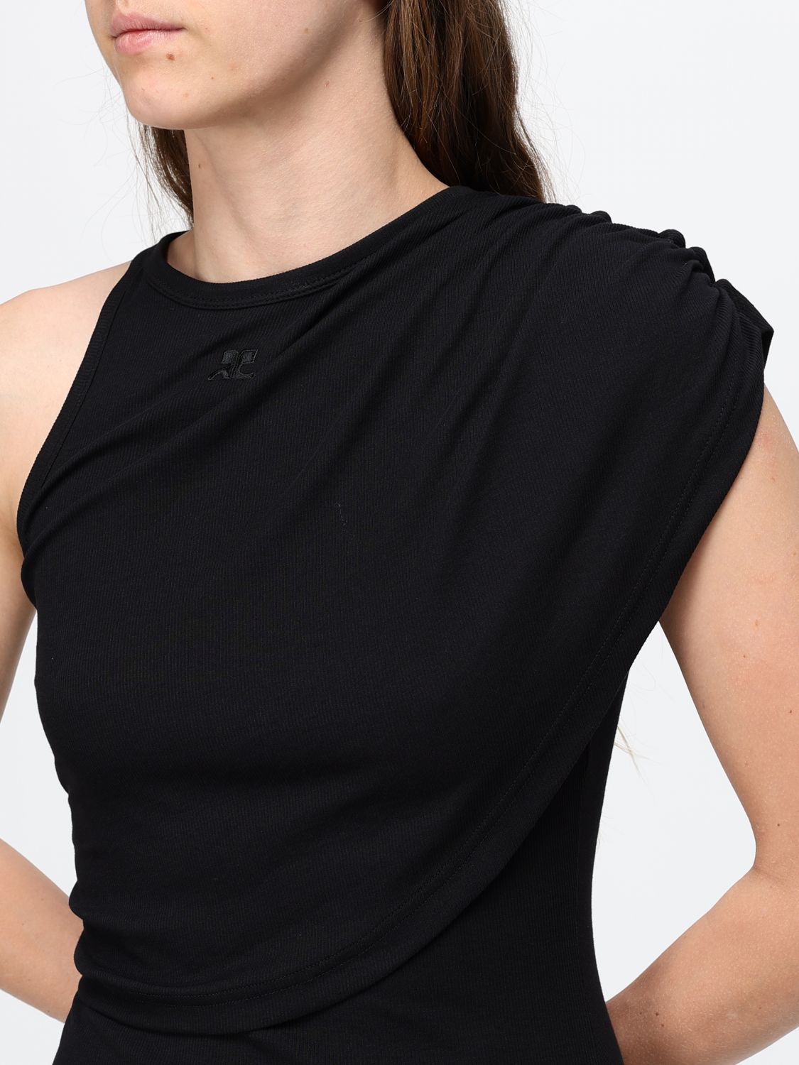 COURRÈGES Dress Woman color Black