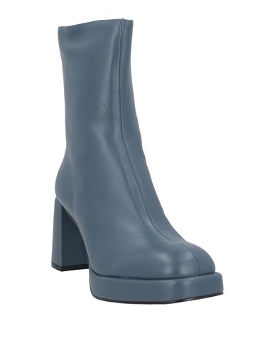 Woman Ankle boots Slate blue Size 8 Soft Leather