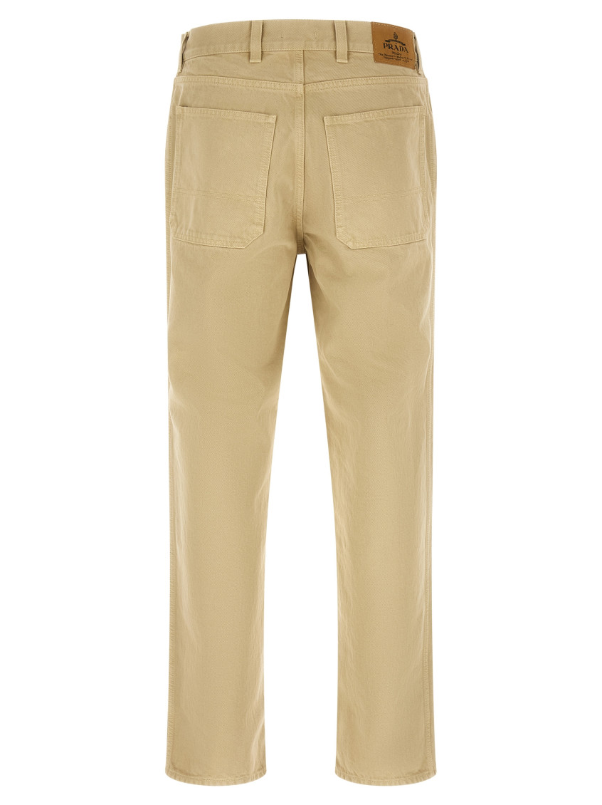 Five-pocket Old Denim Jeans